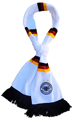 Generisch Deutschland Schal (FRAUENFUSSBALL) weiß WM-STERNE bestickt, L