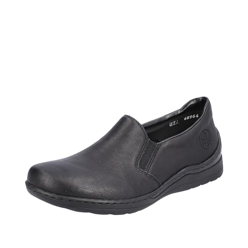 Rieker Damen Slipper 48964-00 schwarz Gr. 42