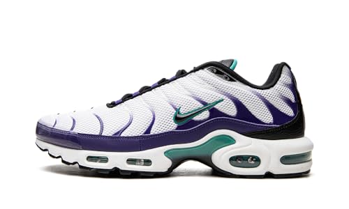 Nike Air Max Plus SE TN1 Tuned Herren Sneaker, Weiß/Schwarz-Grape-Ice, 43 EU
