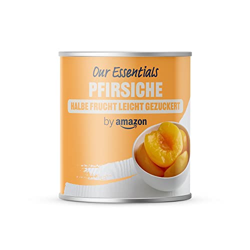 by Amazon Pfirsiche, halbe Frucht, leicht gezuckert, 820g (1er-Pack)