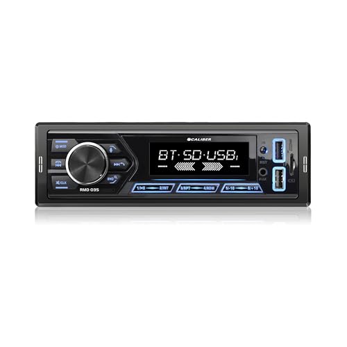 Caliber Autoradio Bluetooth & USB, 1-DIN, Freisprecheinrichtung, 40mm Einbautiefe, 4x55W, 2.1A Fast Charge, MP3/FLAC (RMD035)