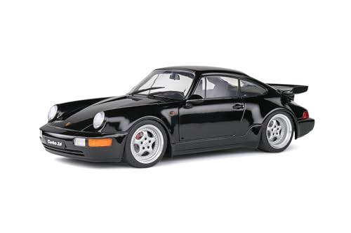 Solido Porsche 911 (964) 1993 (schwarz) – Hochwertiges Diecast Modellauto im Maßstab 1:18, legendäres Sportcoupé für Sammler & Porsche-Enthusiasten
