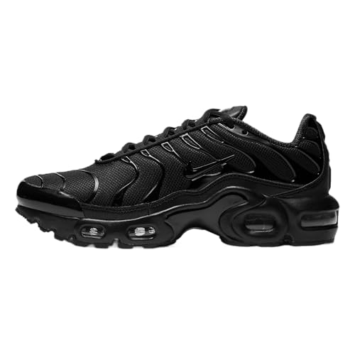 Nike Air Max Plus GS Running Trainers CU1718 Sneakers Schuhe (UK 5 US 5.5Y EU 38, Black Volt Hyper Crimson 001)