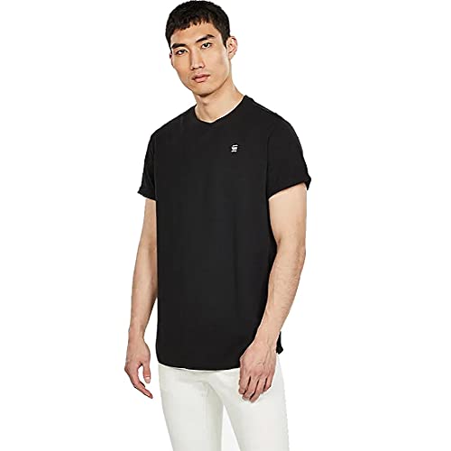 G-STAR RAW Herren Lash T-Shirt, Black, Size L