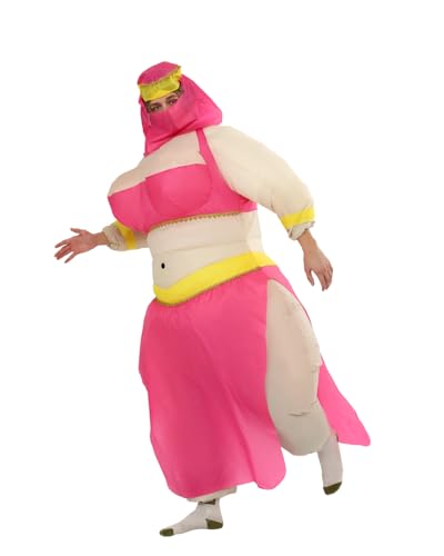 FUNFOCUS Aufblasbare Ballett Kostüm Erwachsene – Ganzkörper Luft Ballett kostüm Herren Damen, Lustige Fasching Kostüm für Halloween Weihnachten Karneval Party(inflatable ballet costume adult)