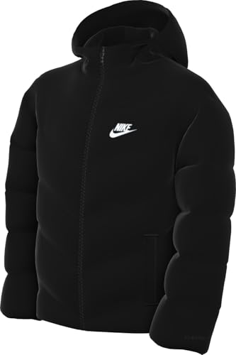 Nike Kinder Tf Adp Puffer Jacke, Black/White, 12/13 Jahre