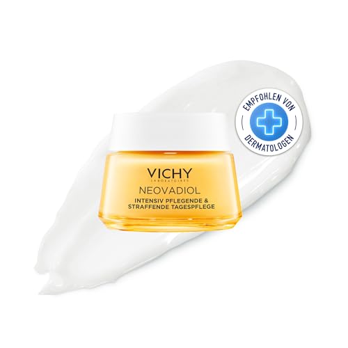 VICHY Intensiv pflegende und straffende Tagescreme, Anti-Aging Feuchtigkeitspflege zum Ausgleichen von Lipidverlust bei reifer Haut, Ehemalig Magistral Tag, Neovadiol, 50 ml