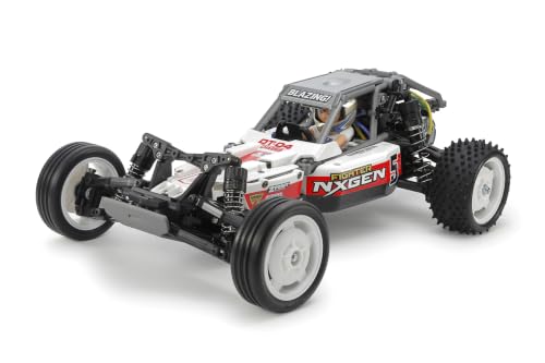 Tamiya 58741 1:10 RC Fighter NXGEN DT-04 - ferngesteuertes Auto, RC Fahrzeug, Modellbau, Bausatz zum Zusammenbauen, 2WD, Basteln, RC Modellbau, Weiss/Opulenter Garten