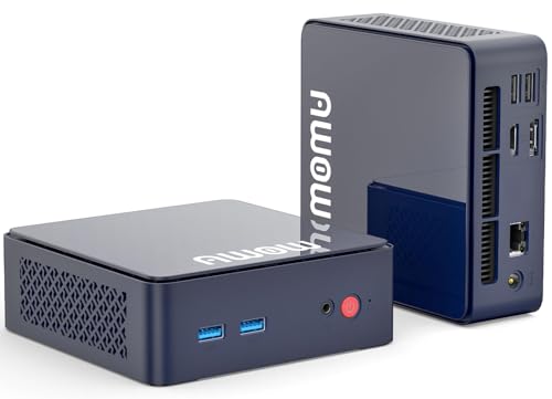 AWOW Mini PC mit N100 (bis 3,4 GHz), 16GB DDR4 RAM, 512GB SSD, Wi-11 Pro, 4K UHD, Dual Display, WiFi 5, BT 5.2, Gigabit LAN AK10