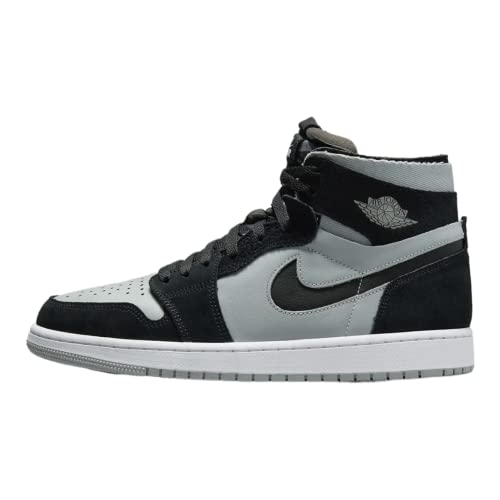 Nike Air Jordan 1 Zoom CMFT 2 Herren-Sneaker, Schwarz/Weiß-lt Rauchgrau, 9.5