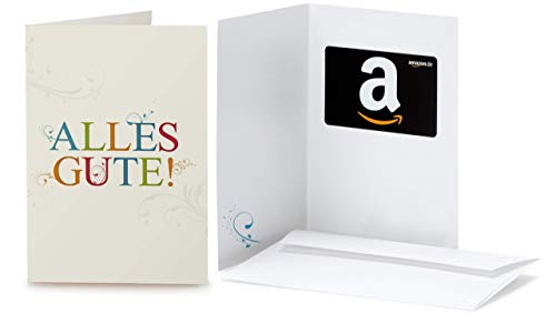 Amazon.de Geschenkkarte in Grußkarte (Alles Gute)