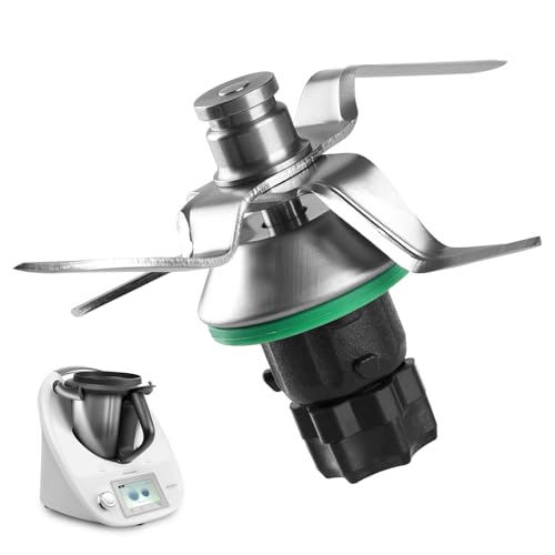 Messer für Vorwerk Thermomix TM5 und Thermomix TM6, Ersatzmesser Mixmesser aus Edelstahl mit Dichtring Küchenmaschine Mixmesser Thermomix TM5 TM6 Zubehör Ersatzteile