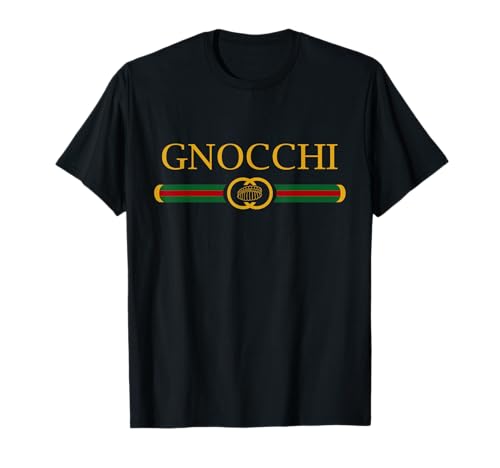 Gnocchi Feinschmecker mit lustigem Logo-Stil T-Shirt