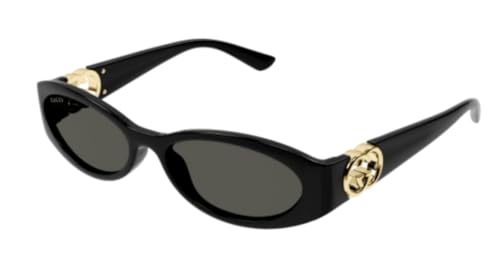 Gucci Damen Hailey Sonnenbrille, Schwarz, 54 mm