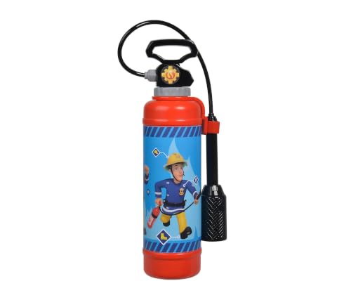 Simba 109252398 - Feuerwehrmann Sam Feuerlöscher Pro, mit Druckluftmechanismus, Tankvolumen: 900ml, 31cm, für Kinder ab 3 Jahren