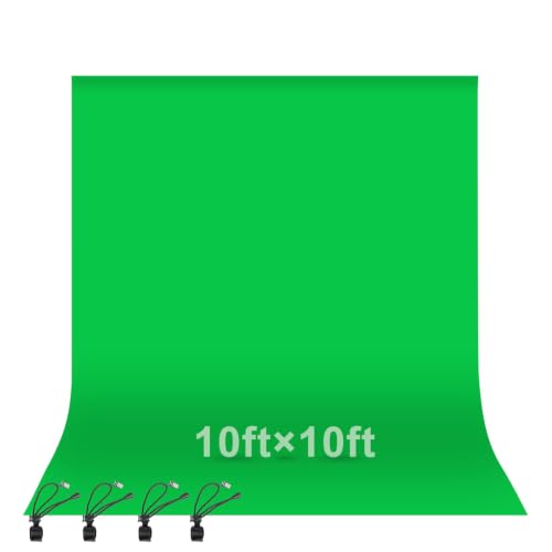 EMART 3x3m Greenscreen Faltbar Green Screen Grüner Hintergrund Polyester