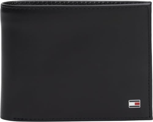 Tommy Hilfiger Herren Geldbeutel Eton mit Münzfach, Schwarz (Black), Einheitsgröße