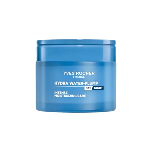Yves Rocher Hydra Water-Plump Intensive Feuchtigkeitspflege – Spendet 100h Feuchtigkeit & polstert auf – Mit Edulis & Duo-Hyaluronsäure (Bi-Hyaluron-Komplex) – Für alle Hauttypen – 75 ml