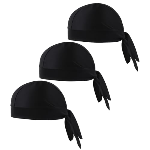 ZXJLWR Bandana Herren, 3 Stück Bandanas Kopftuch, Atmungsaktives Kopftuch Für Männer, Ideal Für Radfahren, Laufen Und Wandern, Leichtes Baumwoll-Bandana