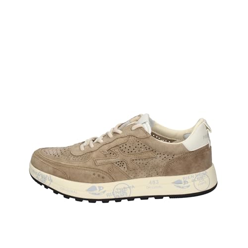 PREMIATA Nous Herren Sneakers aus Wildleder perforiert Taupe NOUS8288 8288 40, beige, 43 EU