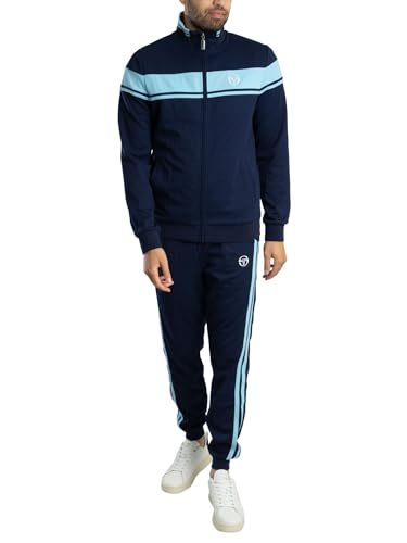 Sergio Tacchini Herren Damarindo-Trainingsanzug, Maritime Blue/Baltic Sea, M
