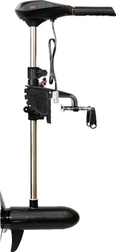 Rhino Motors VX 65 V2 Elektro Außenbordmotor, 12V, 65 lbs Schubkraft, 560W, Gewicht 10 kg, Schaftlänge 79 cm, 5 Vorwärts- / 3 Rückwärtsgänge, teleskopierbar
