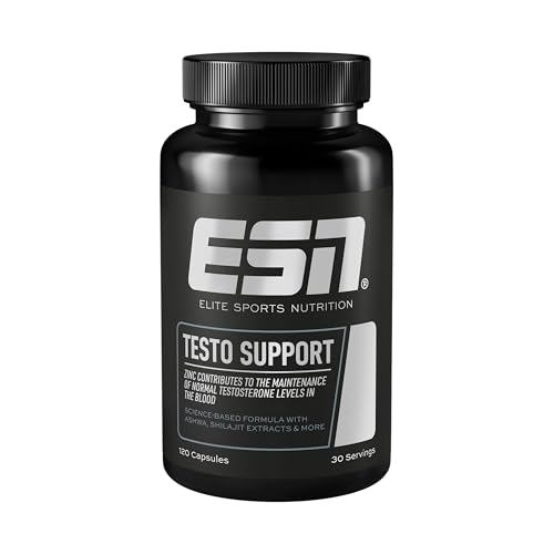 ESN Testo Support Kapseln, 120 Kapseln, Testosteron Support mit Maca, Zink