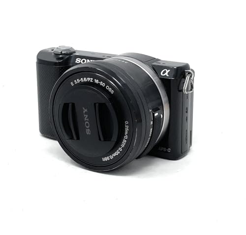 Sony Alpha 5000 Systemkamera (Full HD, 20 Megapixel, Exmor APS-C HD CMOS Sensor, 7,6 cm (3 Zoll) Schwenkdisplay) schwarz inkl. SEL-P1650 Objektiv