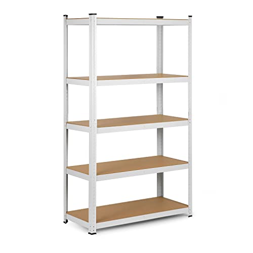 Humberg 4841 Schwerlastregal mit 5 Böden aus MDF 150 x 75 x 30 cm