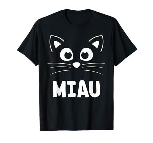 Lustiges Katzen Miau Kostüm Verkleidung Karneval Fasching T-Shirt