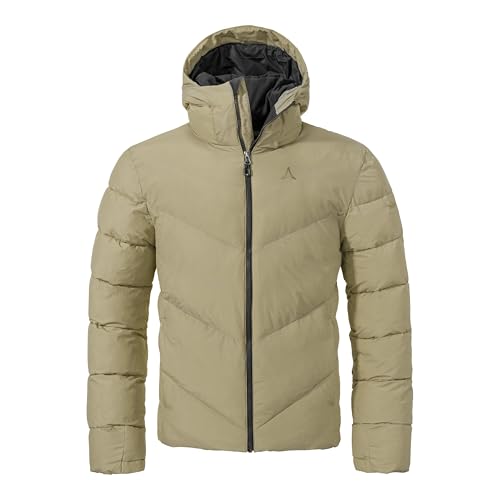 Schöffel Herren Ins Jacket Style Lodos MNS, leichte Steppjacke mit hoher Wärmeleistung, bequeme, warme Winterjacke mit Kapuze und hochschließendem Kragen, nutmeg, 50