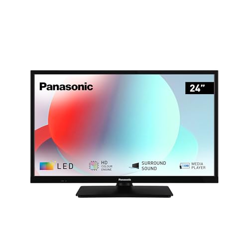 Panasonic TS-24N30AEZ, N30 Serie 24 Zoll HD LED TV, 2024, USB Media Player, hoher Kontrast, HD Triple Tuner, HDMI, Wandmontageoption, dünner Rahmen, für EIN außergewöhnlich visuelles Erlebnis
