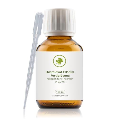 vitalundfitmit100 Chlordioxid Lösung 0,3% 100 ml – CDs CDL in Braunglas, Originallösung