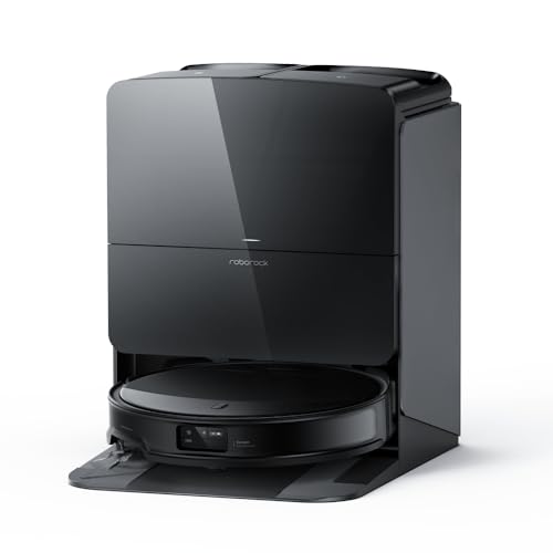 Roborock Saros 10R Saugroboter und Wischmop, 22.000 Pa Saugkraft, fusselfreies Design, Ecken und Kantenreinigung, Selbststaubentleerung und Heißlufttrocknung