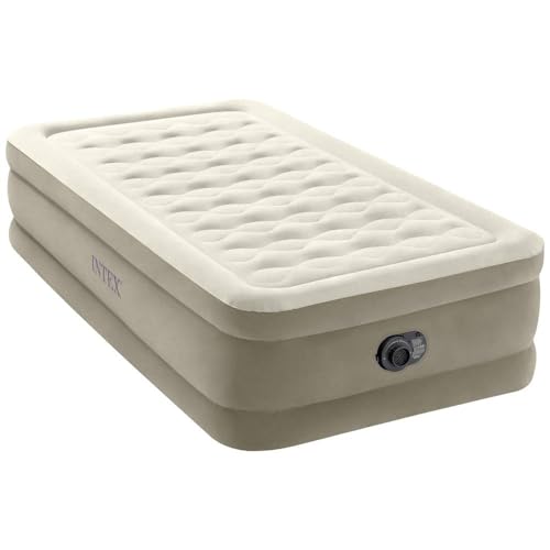 Intex Twin Ultra Plush Luftbett mit Fiber-Tech RP, aufgeblasene Größe: 99 cm x 191 cm x 46 cm (64426ND)