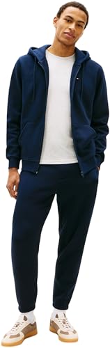 Tommy Jeans Herren Trainingsanzug Flag Tracksuit Regular Fit, Blau (Dark Night Navy), L