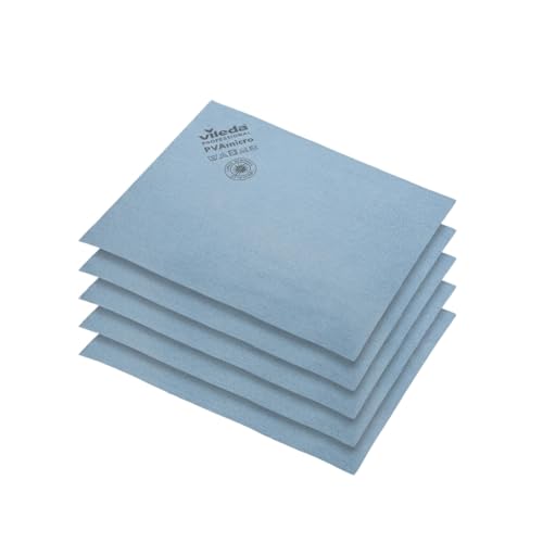 Vileda Microfasertuch, PVA micro, 38 x 35 cm, 5 Stück, Polyester , blau