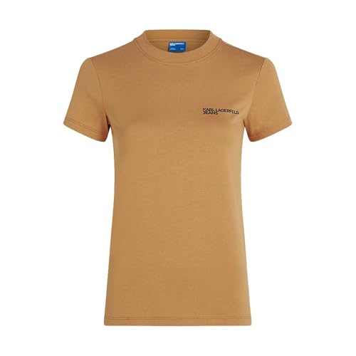 KARL LAGERFELD JEANS Slim Short Sleeves Tee, Chipmunk, M
