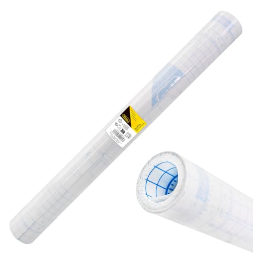 Idena 20169 - Buchfolie selbstklebend transparent, 1 Rolle 10 m x 45 cm, Buchumschlag aus aus Kunststoff