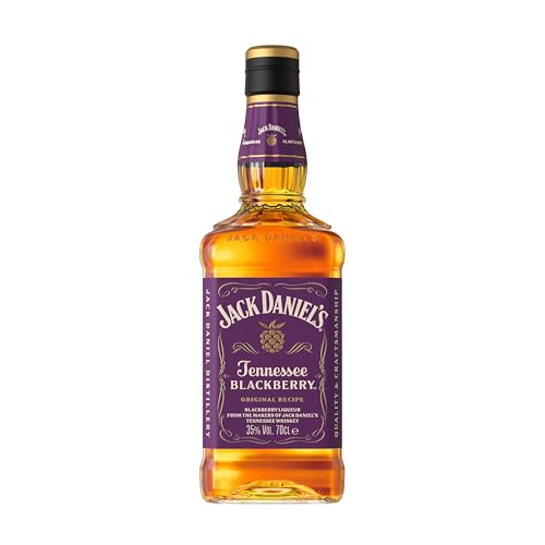 Jack Daniel's Tennessee Blackberry - Tennesee Whiskey - Geschenkempfehlung - Kräftige Brombeere trifft cremige Vanille und feine Eiche - 0.7L/35% Vol.