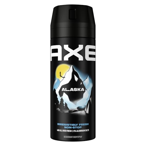 Axe Bodyspray Alaska Deo ohne Aluminium sorgt 48 Stunden lang für effektiven Schutz vor Körpergeruch 150 ml