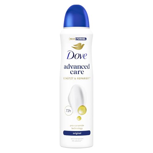 Dove Advanced Care Deo-Spray Original Anti Transpirant mit 72 Stunden Schutz vor Achselnässe und Körpergeruch 150 ml
