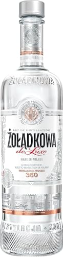 Zoladkowa de Luxe (1 x 700 ml), polnischer Wodka mit 200 Jahren Tradition, reiner und weicher Wodka mit 360 Mikrodestillationen, ideal pur oder als Cocktail, 37,5% Alk.