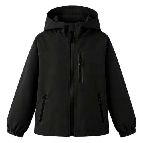 Baogaier Mädchen Jungen Wasserdichte Jacke Leicht Übergangsjacke 9-10 Jahre