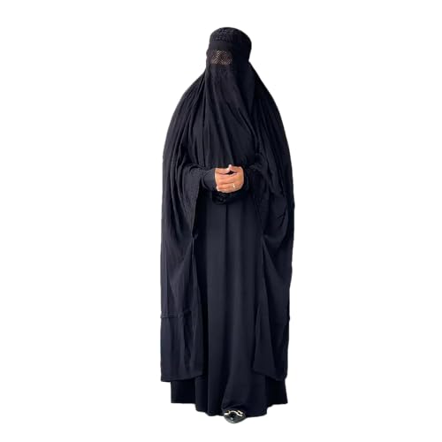 Desert Dress Authentisch Afghanen Burkha Damen Jilbab Abaya Schleier Niqab Schwarz Blau Rot Braun Weiß Kaftan - k.A., Schwarz