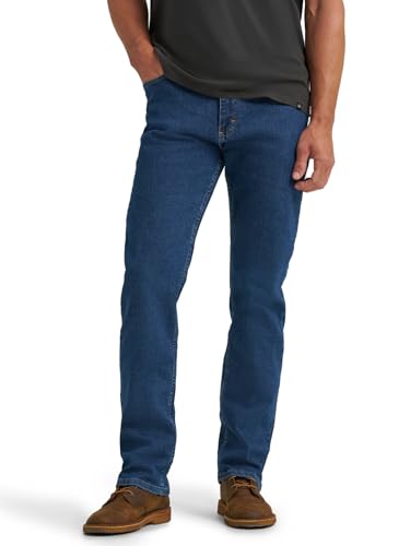 Wrangler Authentics Herren Regular Flex Jeans, Dark Stonewash, 32W / 32L