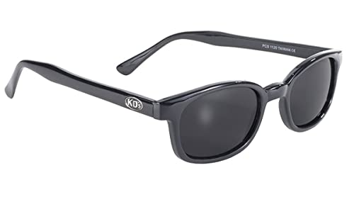 KD's X 1120 - Sonnenbrille Sport und Biker – Herren und Damen – Passt unter Motorrad-Fahrrad-Skihelm – Grau UV400 Gläser – Getragen von Jax Teller und Samcro Sons of Anarchy