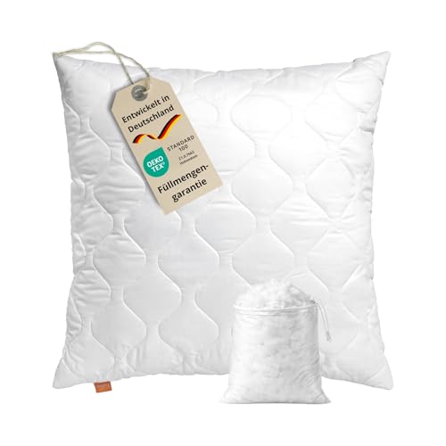 sleepling Kopfkissen 80x80 cm, Allergiker Kissen, Komfort 100