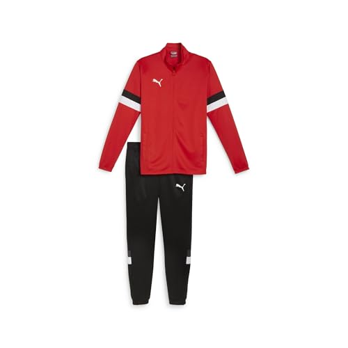 PUMA Herren Teamrise Tracksuit Trainingsanzug, PUMA Red-PUMA Black, L EU