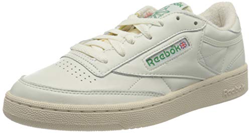 Reebok Herren Club C 1985 Tv Sneaker Sneaker, Chalk Paperwhite Glen Green, 43 EU